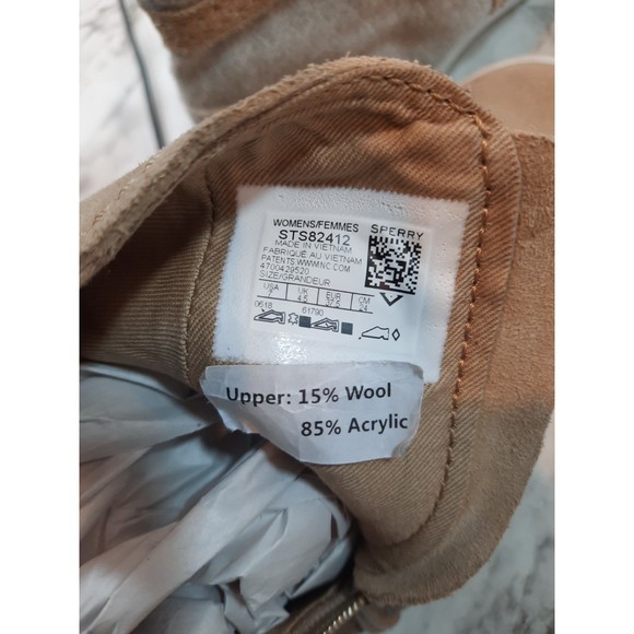 Sperry Shoes Slouchy Suede and Fabric Sneaker Boots Sze  7 - Picture 11 of 11